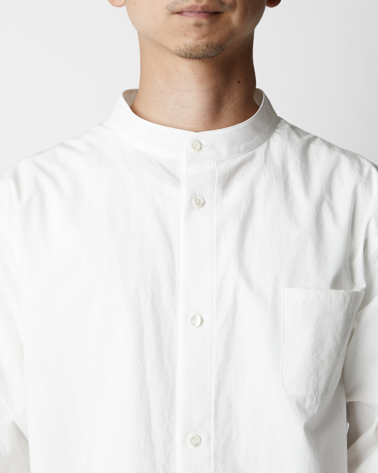calm Stand collar Shirt(スタンドカラーシャツ)