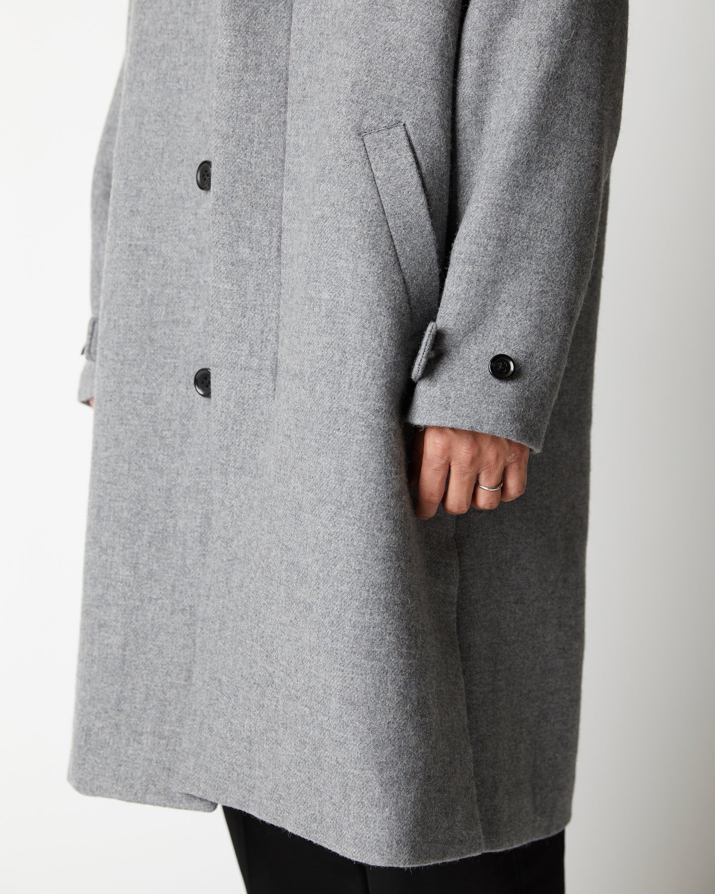 calm Soutien collar Coat(ステンカラーコート)