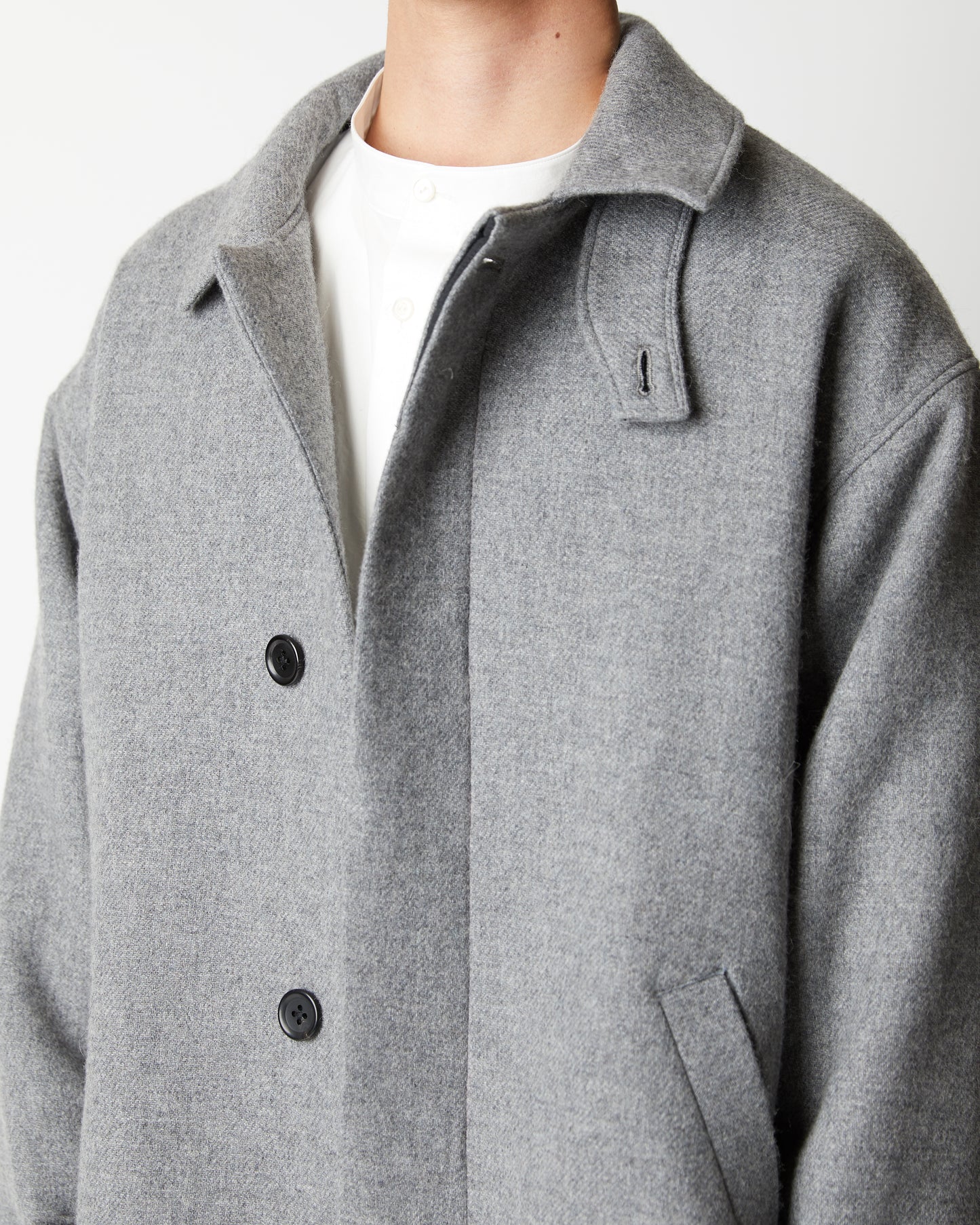 calm Soutien collar Coat(ステンカラーコート)