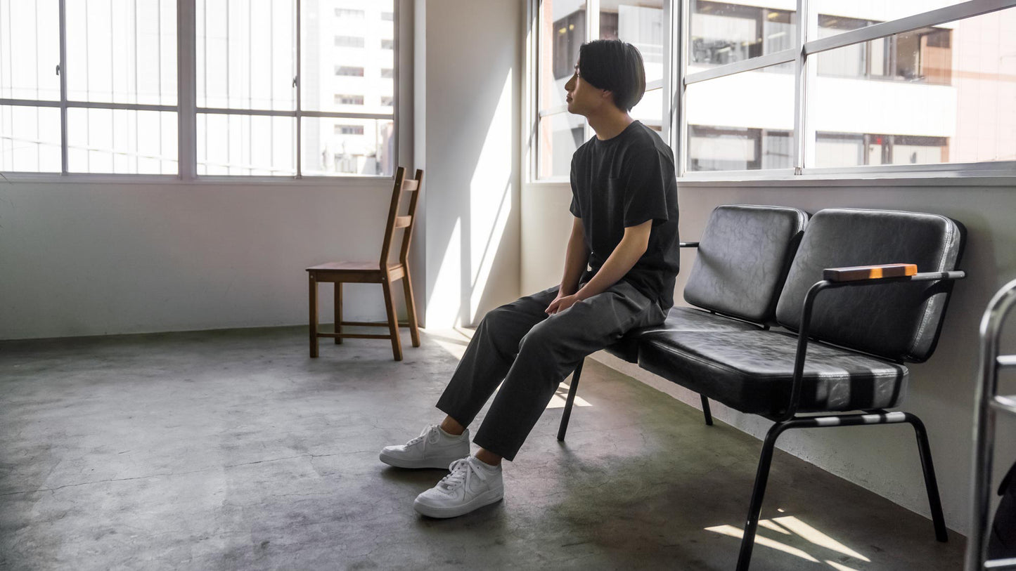 裾直し不要のcalm Tapered Slacks