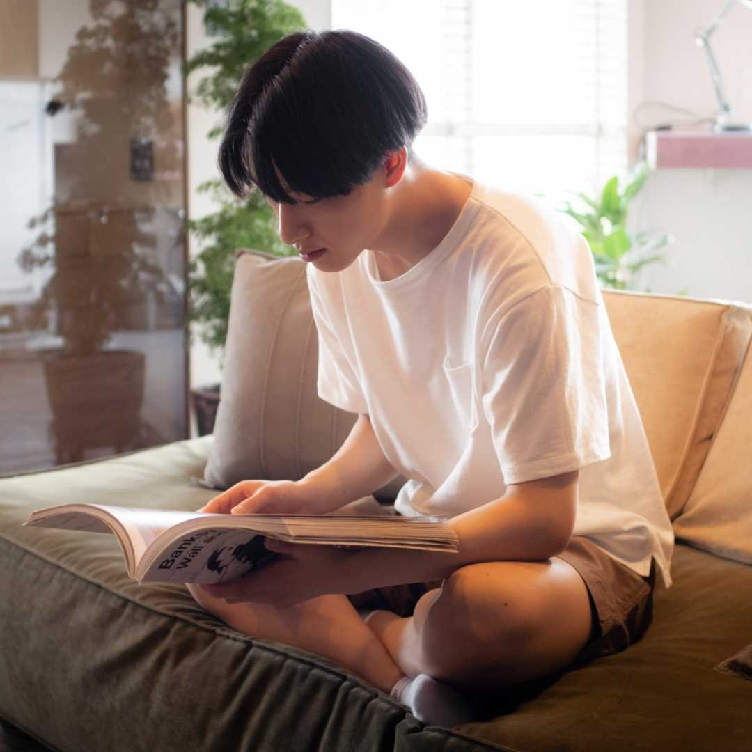 ジャストフィットのcalm Tshirt