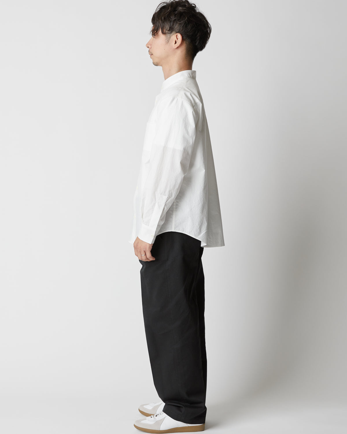 calm Stand collar Shirt（スタンドカラーシャツ） – calm160ー160cm前後男性のためのアパレルブランド