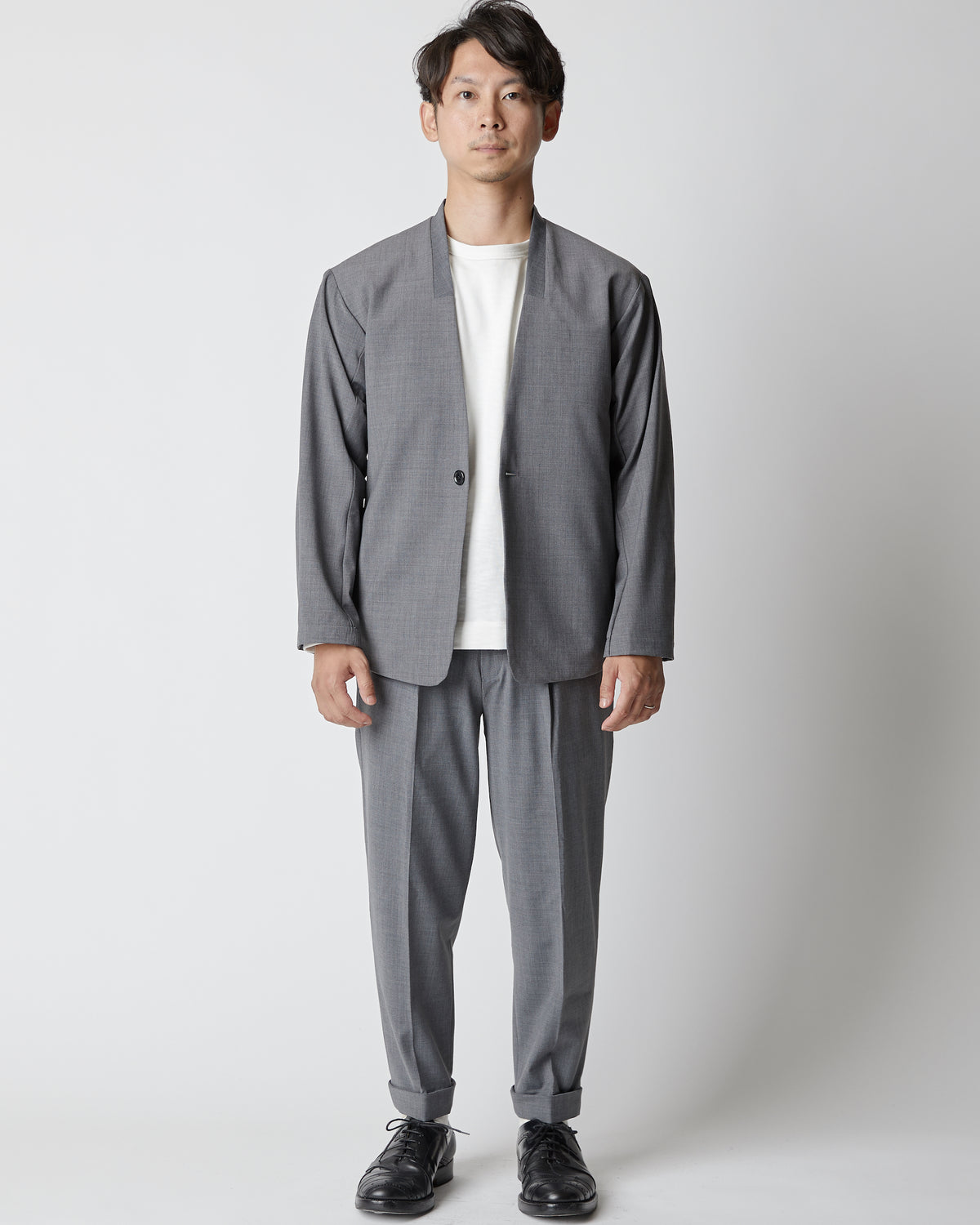 calm No collar Jacket（ノーカラージャケット） – calm160ー160cm前後男性のためのアパレルブランド